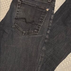 7FAM Dark Wash Blue Denim Jeans waist 27 inseam 30